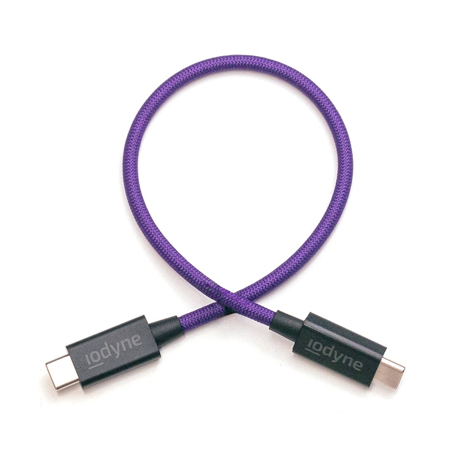 Iodyne 0.3m Braided USB4/Thunderbolt Cable (40Gb/s)