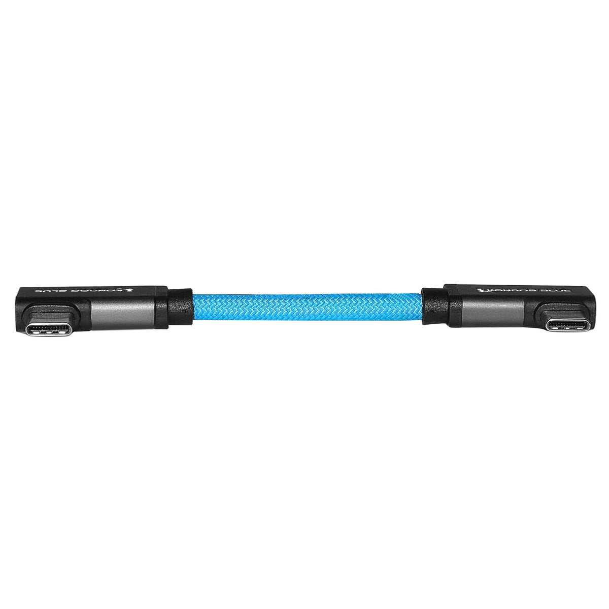 Kondor Blue 4" USB-C 3.2 Dual Right Angle Cable (Kondor Blue)