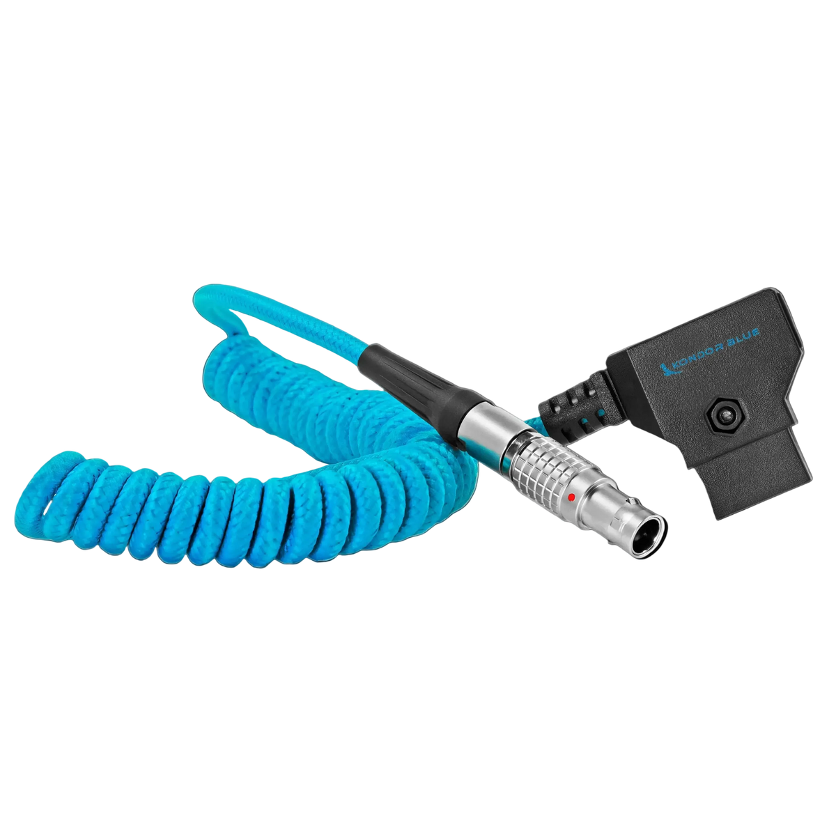 Kondor Blue D-TAP to LEMO 2 Pin 0B Male Power Cable fir ZCam, Small HD, Teradek (Straight) (Kondor Blue)