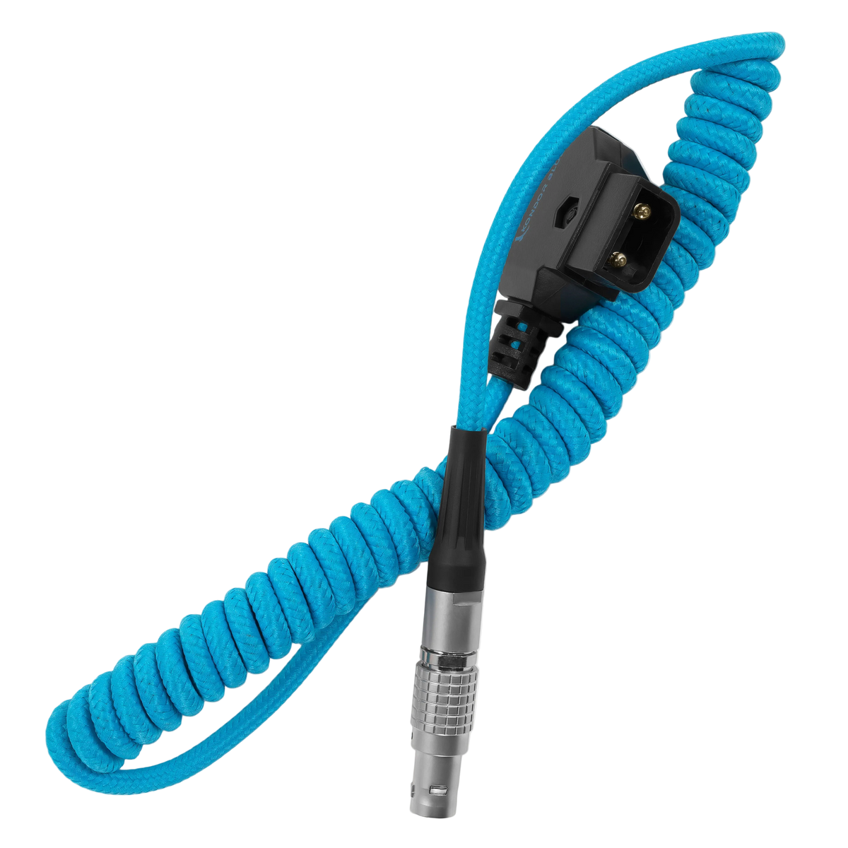 Kondor Blue D-TAP to LEMO 2-Pin 0B Male Power Cable (Straight)(Black)