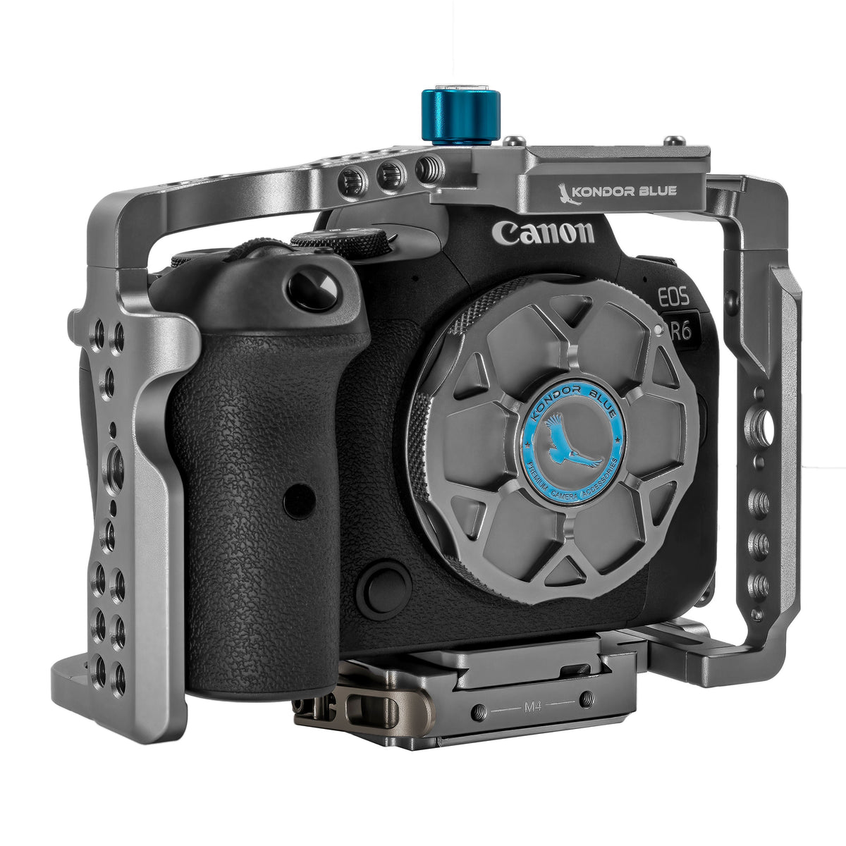 Kondor Blue Canon Arca R5 Battery Grip Mod Kit: Long Side Rails (Space Gray)