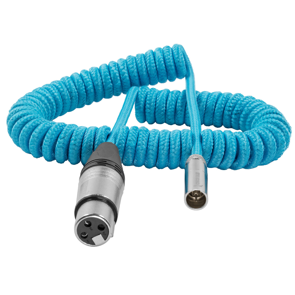 Kondor Blue Coiled Mini XLR to XLR for C70 & BMPCC4K/6K Pro (12"- 24")
