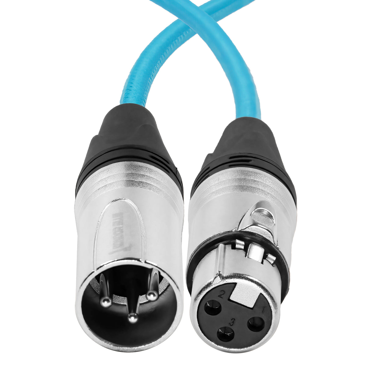 Kondor Blue 18" Male XLR to Female XLR Audio Cable for On-Camera Mics