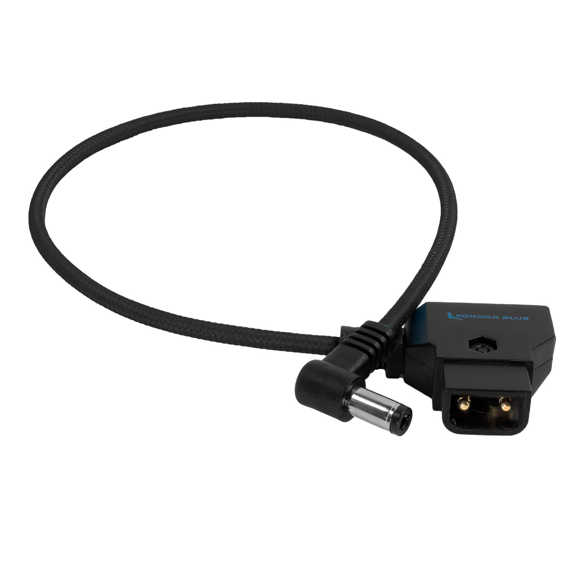 Kondor Blue 15" D-Tap to DC Right Angle Straight Cable (5.5 x 2.5mm) (Canon C70/Atomos)