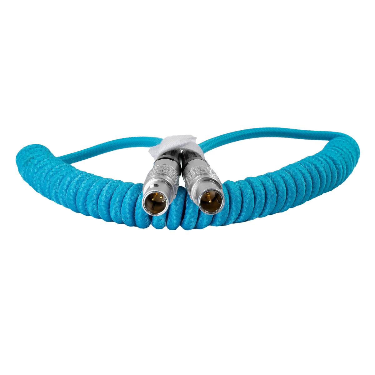 Kondor Blue LEMO to LEMO 2 Pin 0B Male Coiled Power Cable for ARRI - Teradek