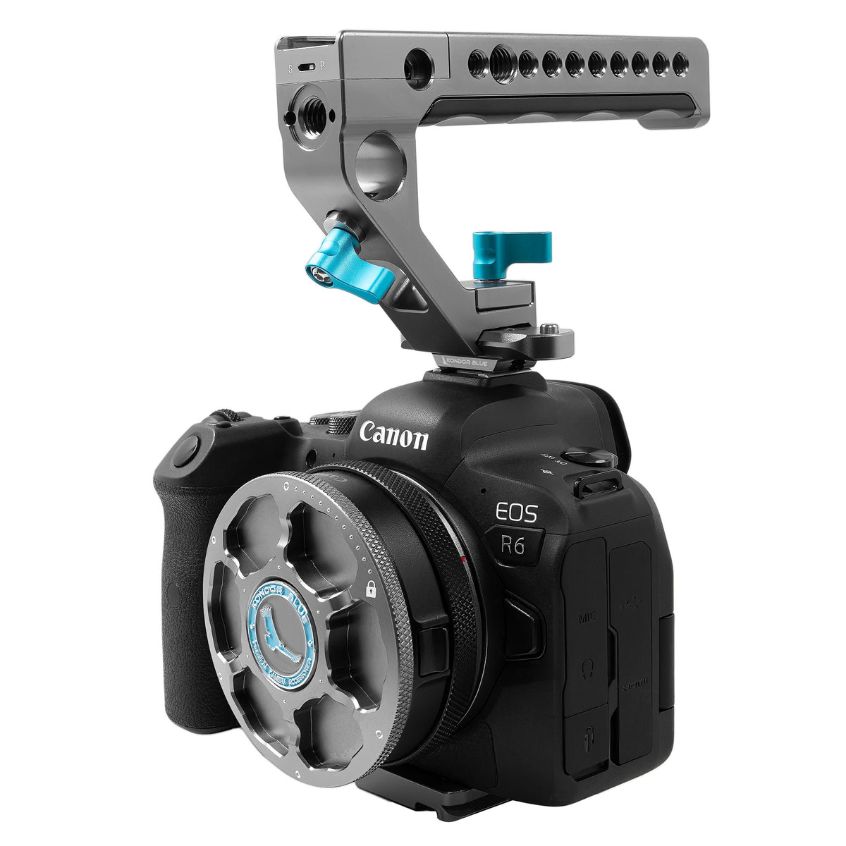 Kondor Blue NATO Rail to Hot Shoe Adapter for Remote Trigger Top Handles (Raven Black)