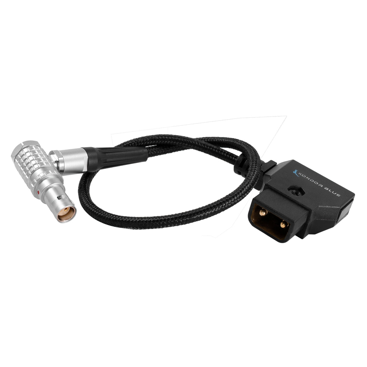 Kondor Blue DTAP to RED Komodo(FGJ.0B.302.CLLD52) Braided Cable RIGHT ANGLE (Raven Black)