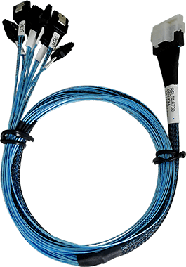 Areca SFF-8654 to Eight SATA .75 meter