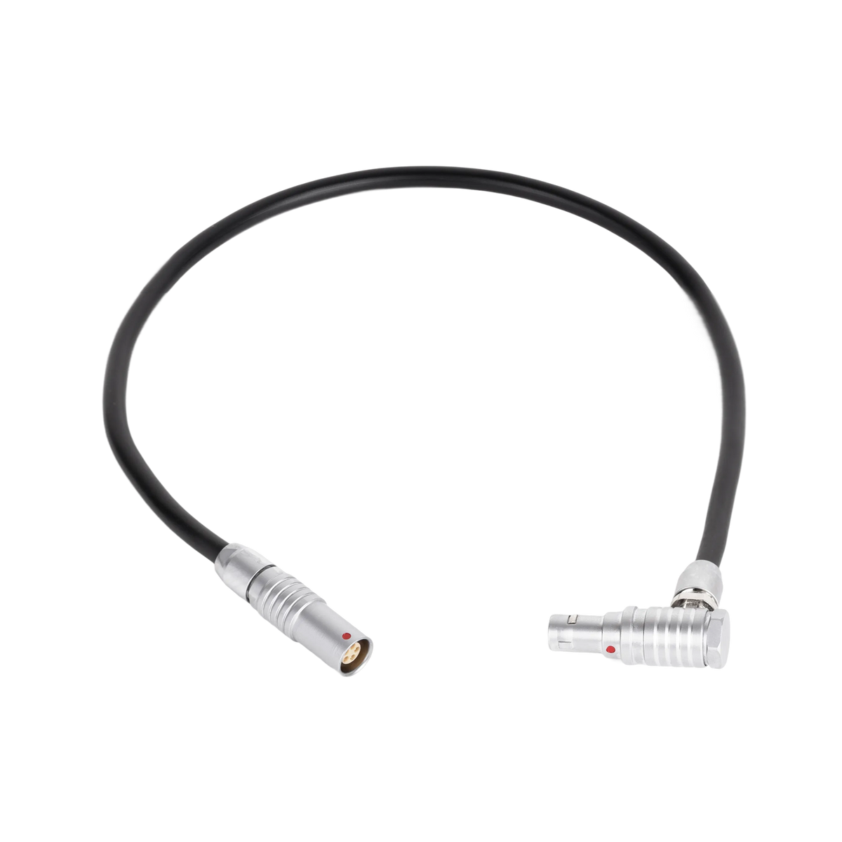 Wooden Camera Timecode In/Out Cable for RED V-Raptor, KOMODO, KOMODO-X (12", Outward Right Angle)