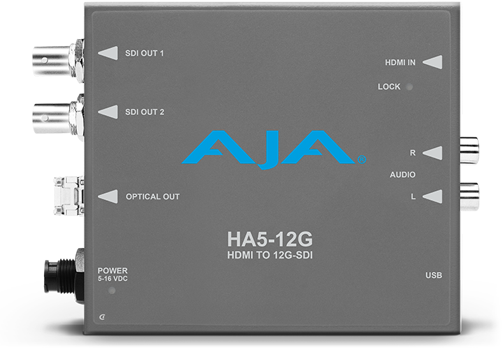 AJA HA5-12G HDMI 2.0 to 12G-SDI Conversion