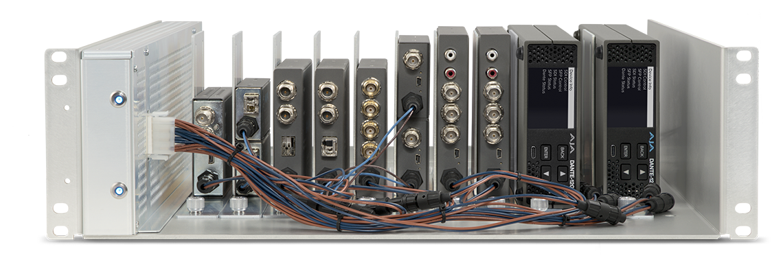 AJA DRM2-Plus (Active) Redundant P/S Active 3-RU Frame, Redundant Power Supply
