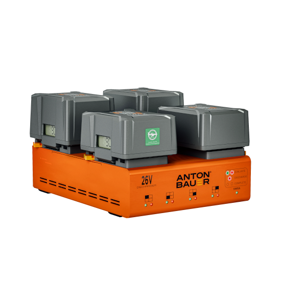 Anton/Bauer 26V LPD Quad Gold Mount Plus Discharger