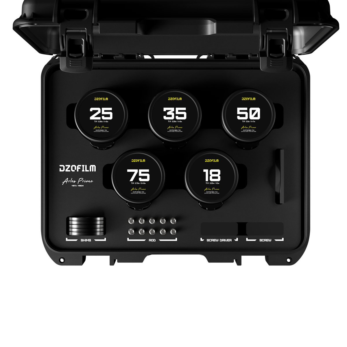 DZOFilm Arles FF/VV Prime Cine 5-Lens Set (ARRI PL)