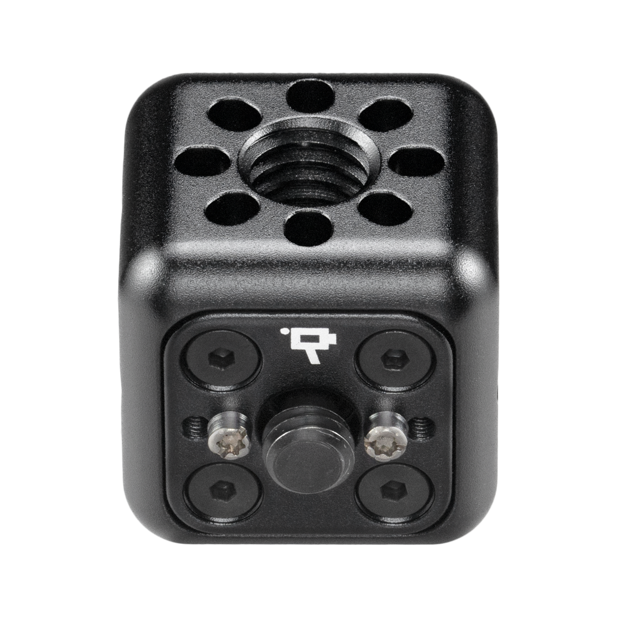Wooden Camera Accessory Cube (3/8"-16) - 3/8"-16 Holes, 3/8"-16 Screw
