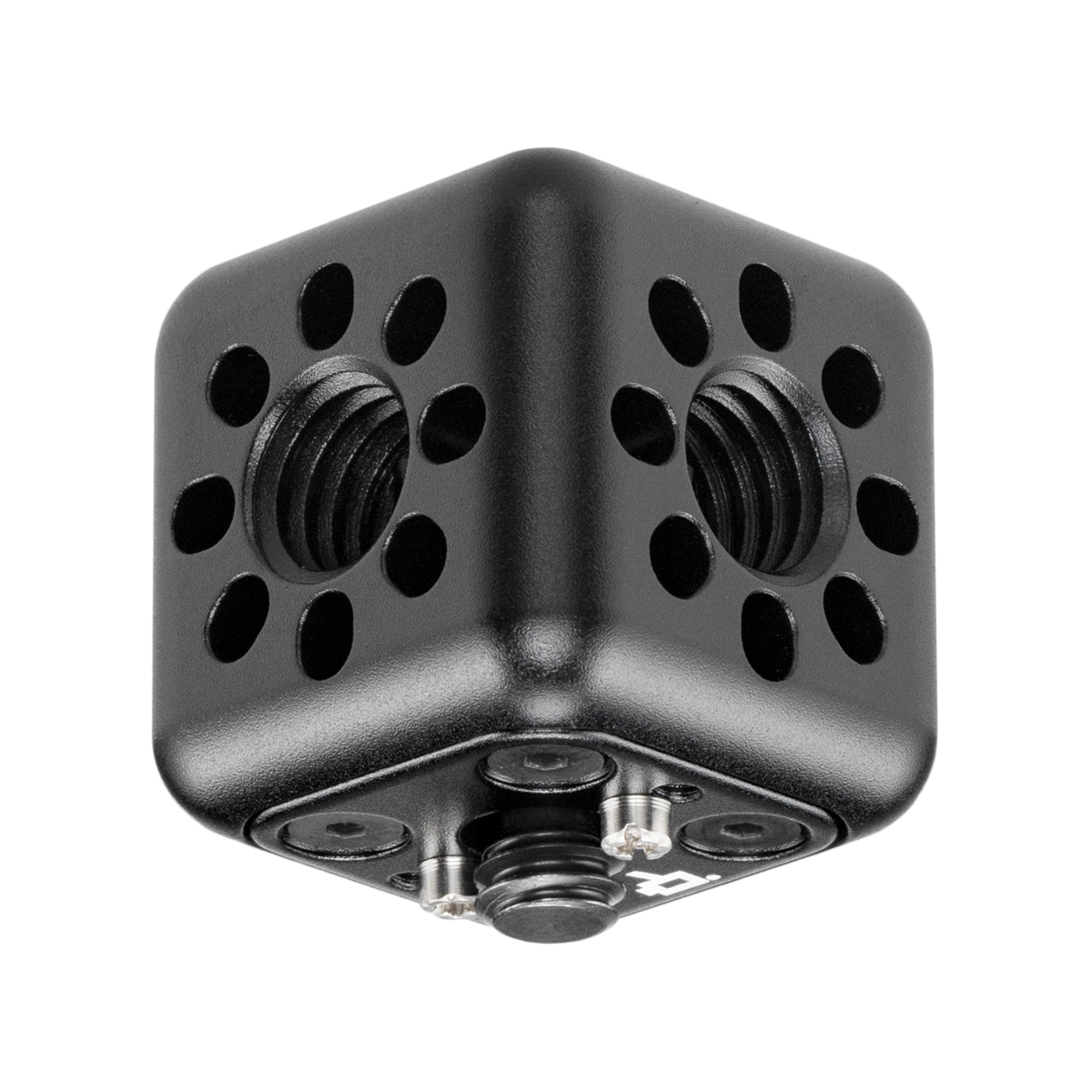 Wooden Camera Accessory Cube (3/8"-16) - 3/8"-16 Holes, 3/8"-16 Screw
