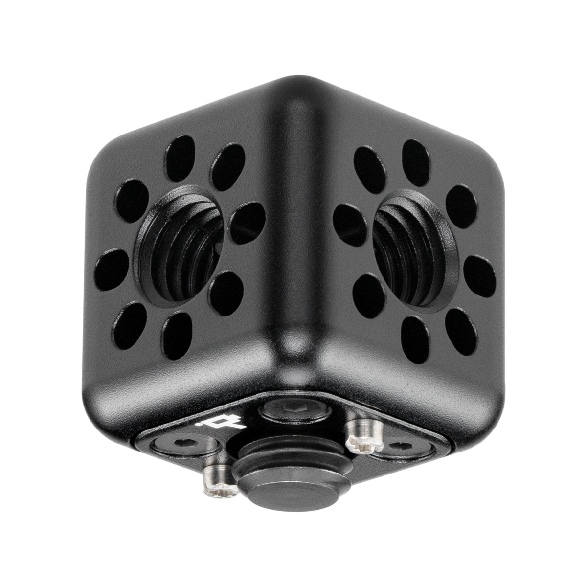 Wooden Camera Accessory Cube (3/8"-16) - 3/8"-16 Holes, 3/8"-16 Screw