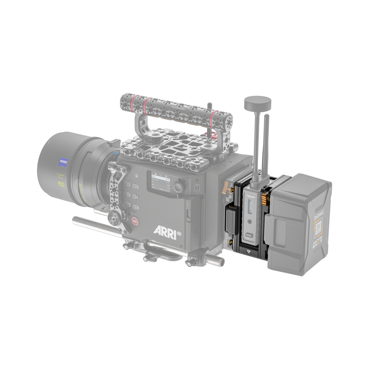 Teradek Cradle for Bolt 6 LT Transmitter Gold Mount Plus (26V)