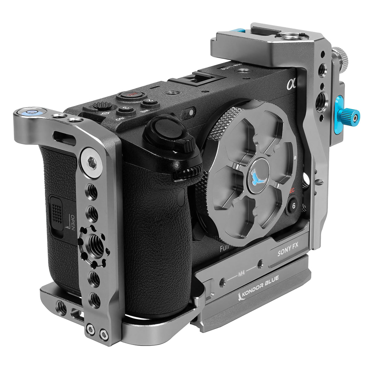 Kondor Blue Sony FX3/FX30 Hybrid Camera Cage With Top Handle