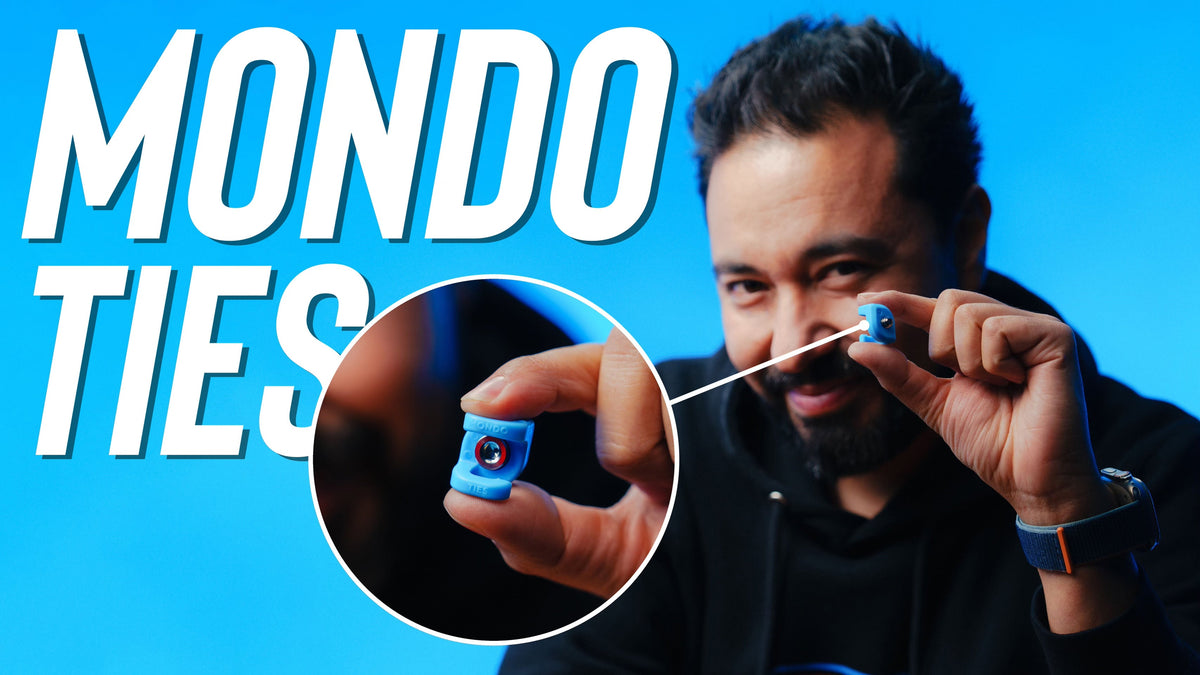 Kondor Blue Mondo Ties Cable Management Clips for Cameras (1/4"-20) (5 Pack / Raven Black)