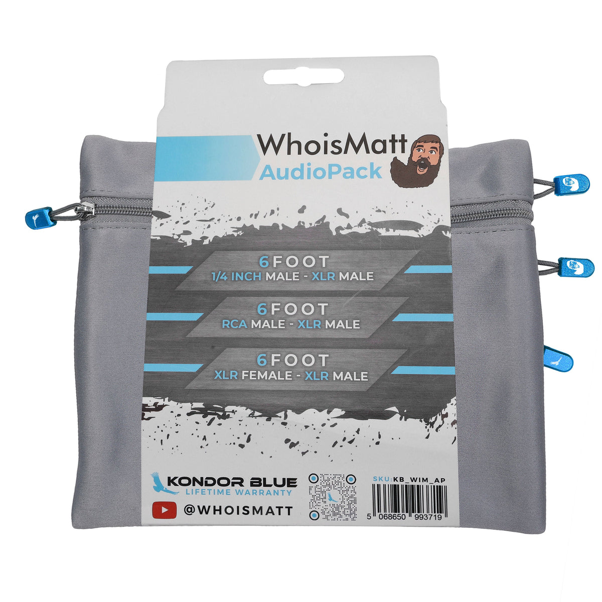 Kondor Blue WhoisMatt 6ft RCA to XLR Male