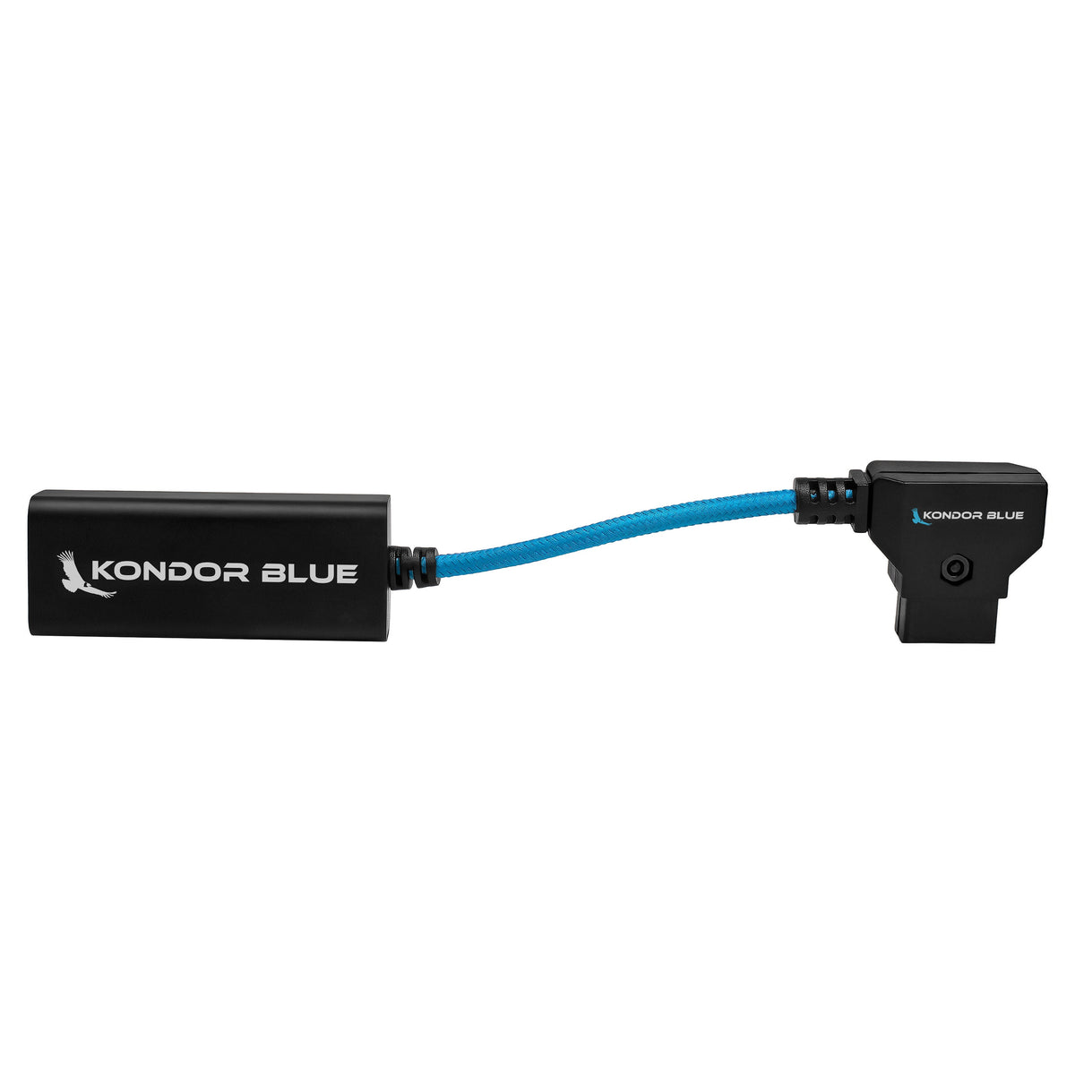 Kondor Blue 6" D-Tap to Female USB C PD 2 Way Battery Charging Power Cable
