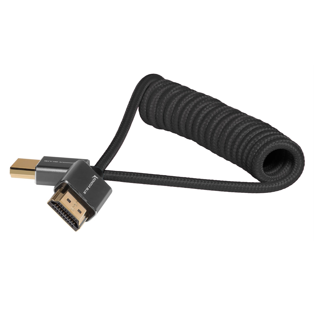 Kondor Blue Coiled Full HDMI Cable (12-24") (Cardinal Red)