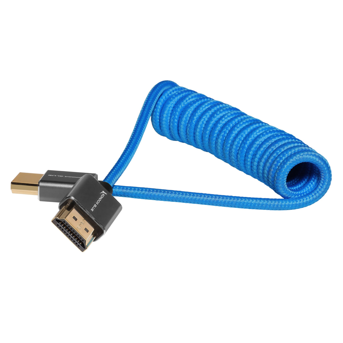 Kondor Blue Coiled Full HDMI Cable (12-24") (Cardinal Red)
