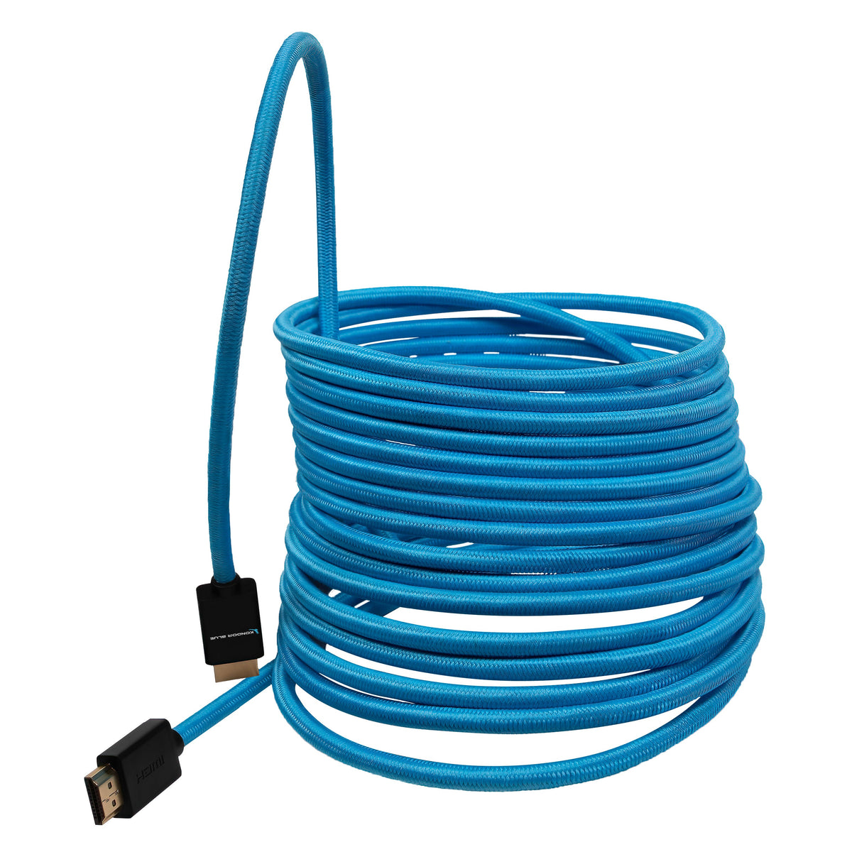 Kondor Blue 25ft HDMI 4K 30HZ Braided Blue Cable (25ft)