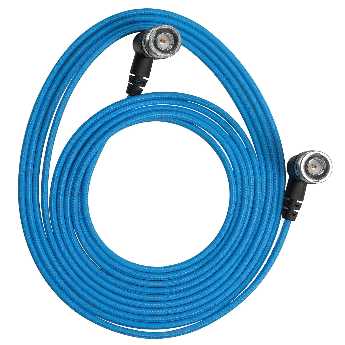 Kondor Blue Ultra Thin 6G SDI Video Cable Right Angle BNC (25ft) (Raven Black)