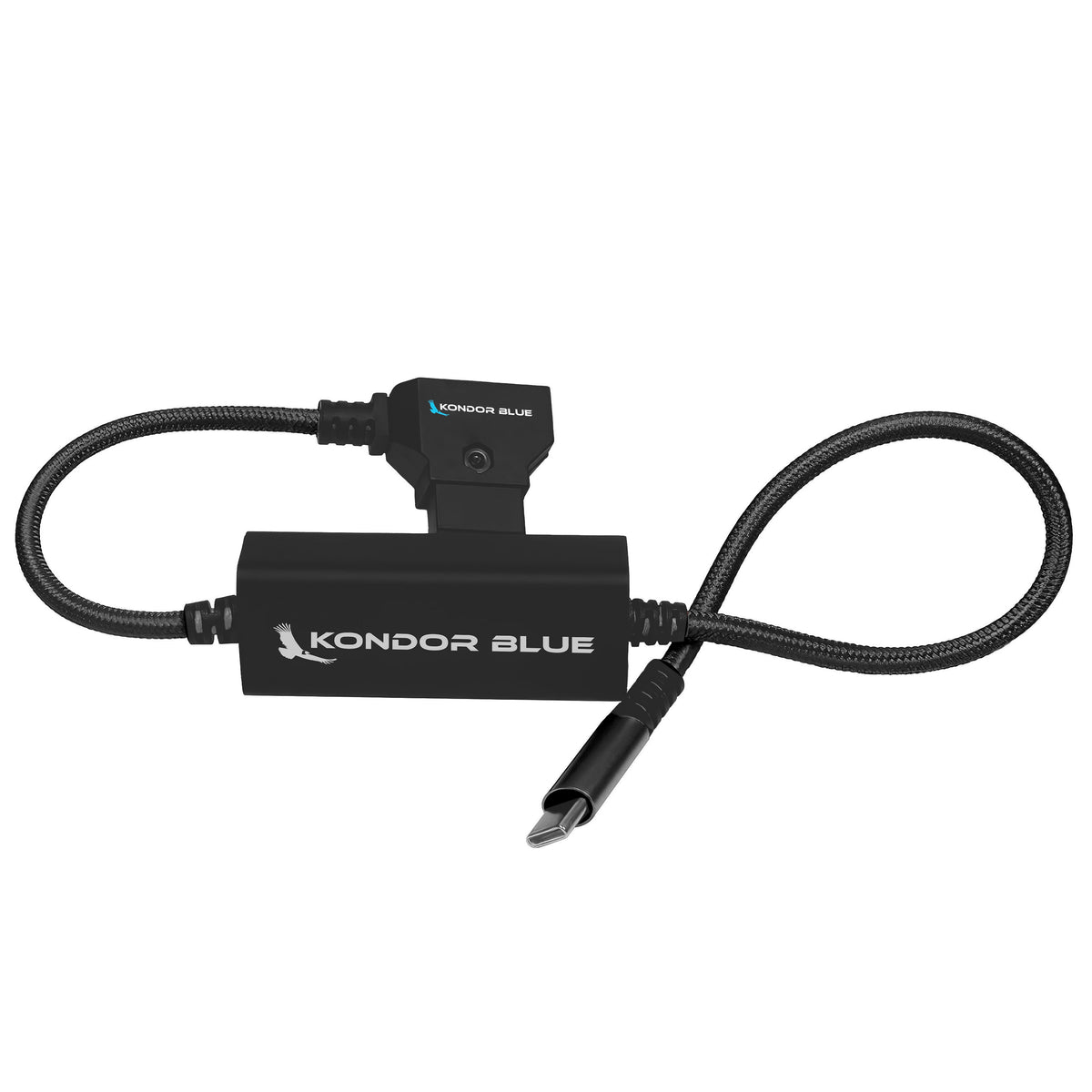 Kondor Blue 16" D-Tap to USB C Power Delivery Cable for Mirrorless Cameras & Laptops