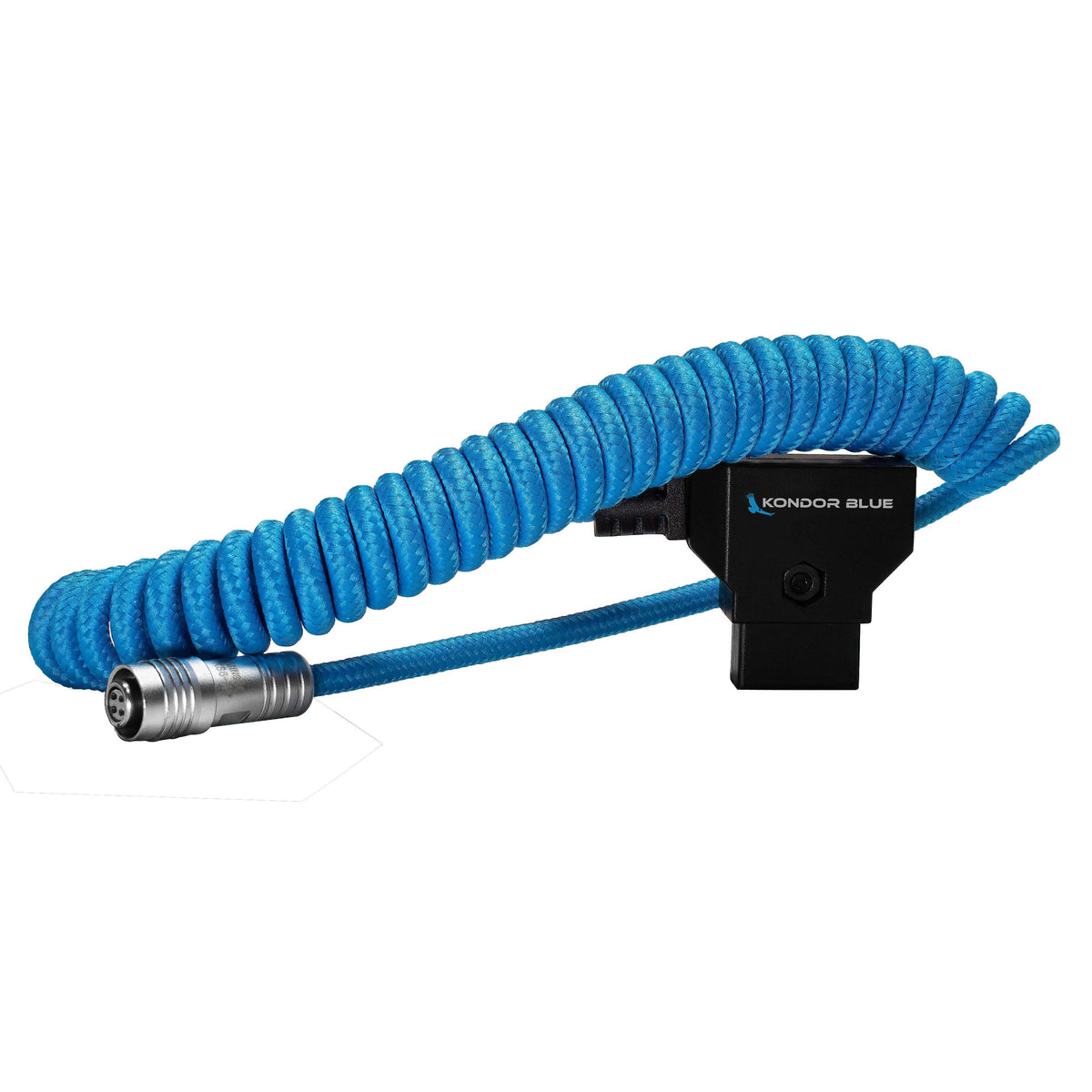 Kondor Blue Coiled D-Tap to 4 Pin Portkeys Monitor BM5/HH7/HS7T