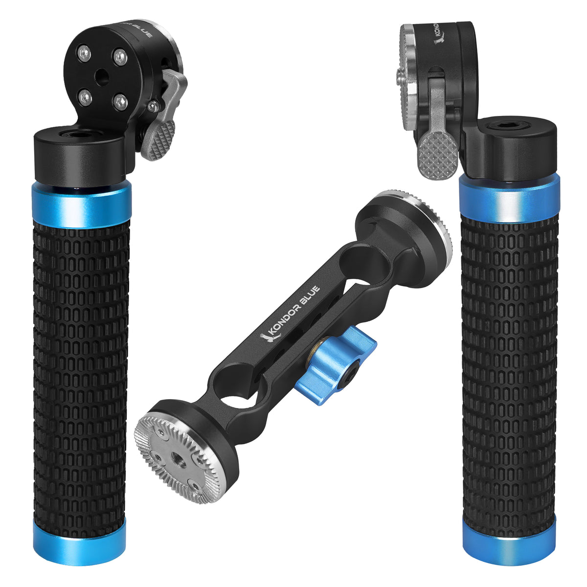 Kondor Blue Quick Release Rosette Hand Grip (Sold Separately) - Right (Space Gray)