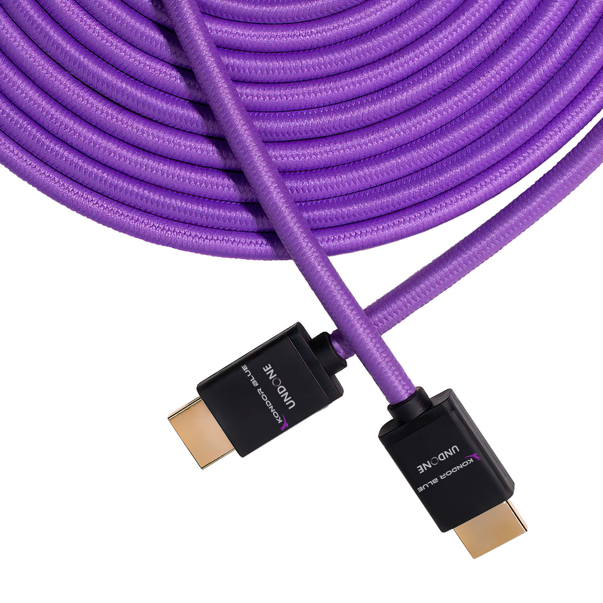 Kondor Blue Gerald Undone 15ft Full HDMI Cable 4K 30HZ (Purple)