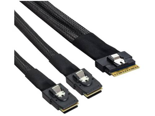 Areca SlimSAS SFF-8654 to MiniSAS SSF-8087 Cable (1 meter)