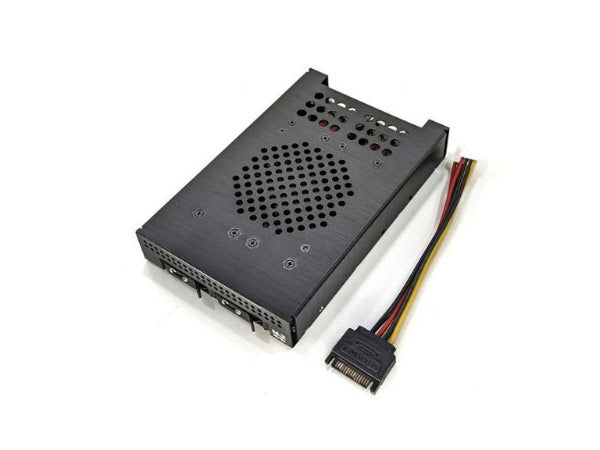 Areca 2 Bay M.2 NVMe SlimSAS Backplane Drive Cage with SFF-8654 8i to SFF-8654 4i cable