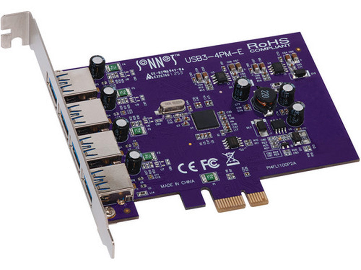 Sonnet Technologies Allegro Type A USB 3.2 5Gbps 4-port PCIe Card