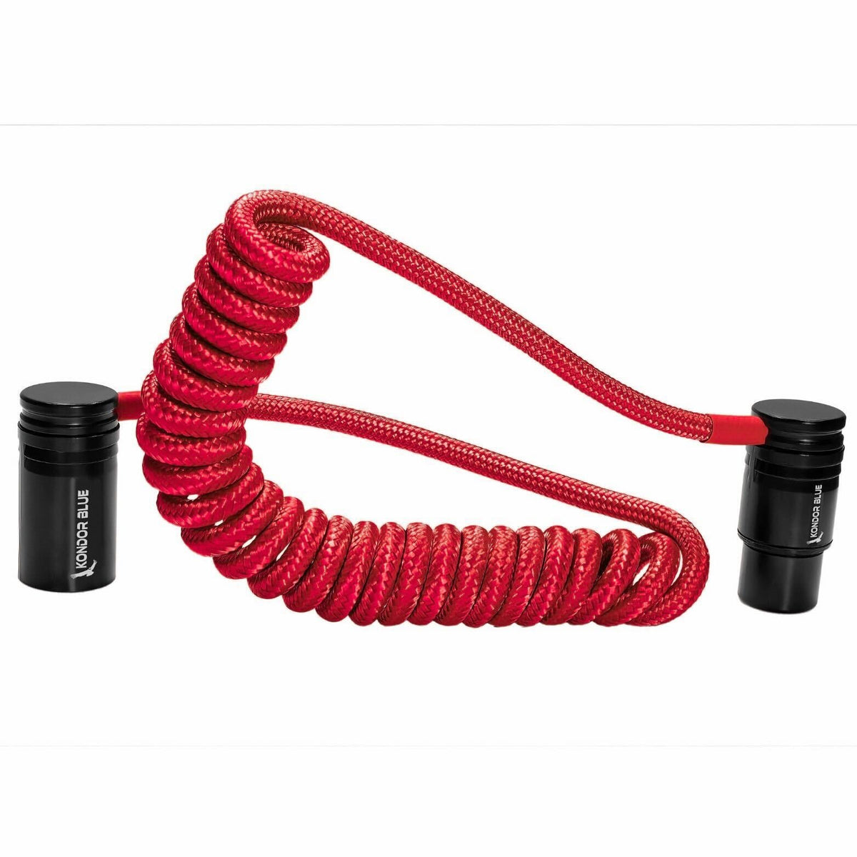 Kondor Blue 12-24" Coiled Low Profile Right Angle XLR Cable