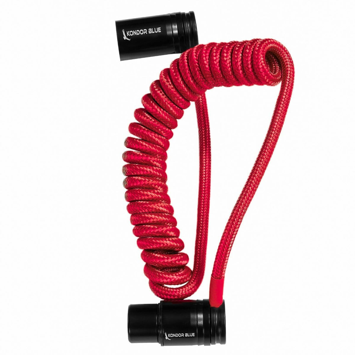 Kondor Blue 12-24" Coiled Low Profile Right Angle XLR Cable