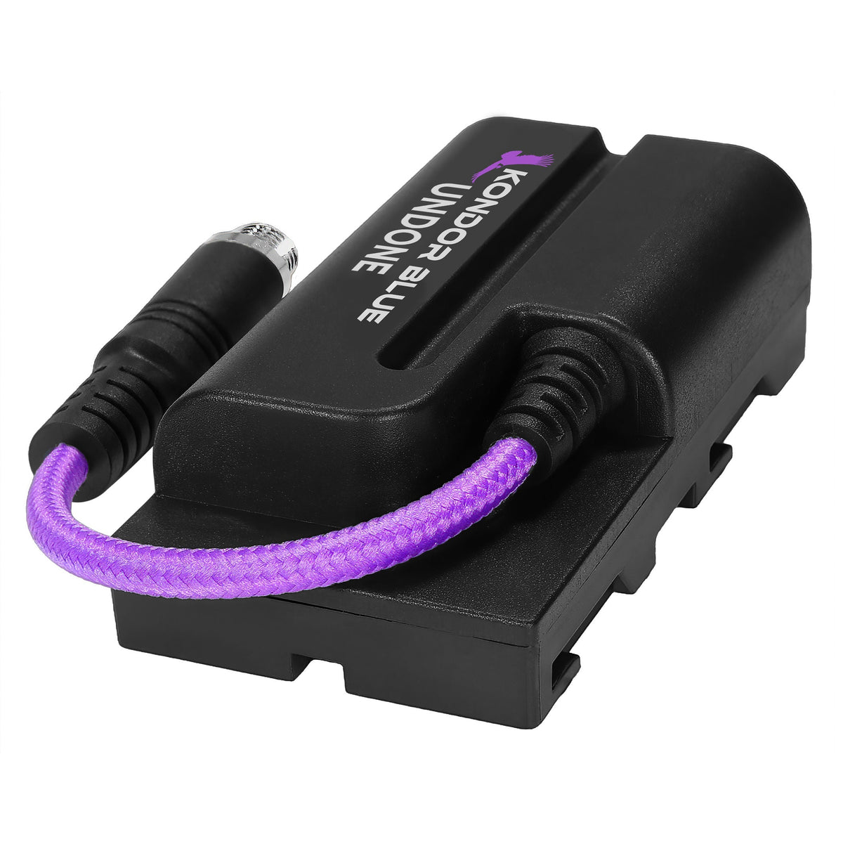 Kondor Blue GERALD UNDONE 4" Female Locking DC Barrel 2.1 to NPF L Series Dummy Battery