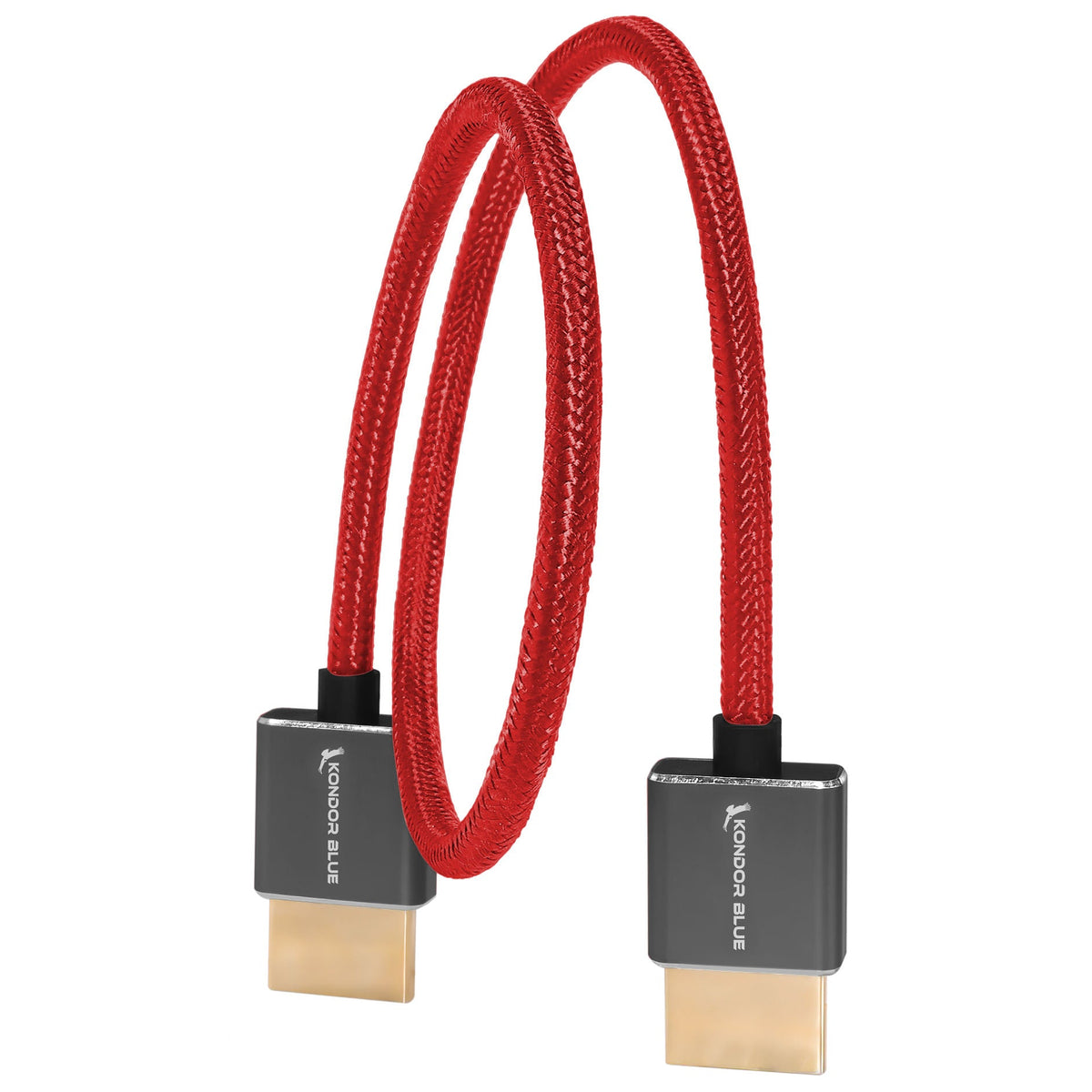 Kondor Blue HDMI to HDMI 16" Thin Braided Cable for on Camera Monitors