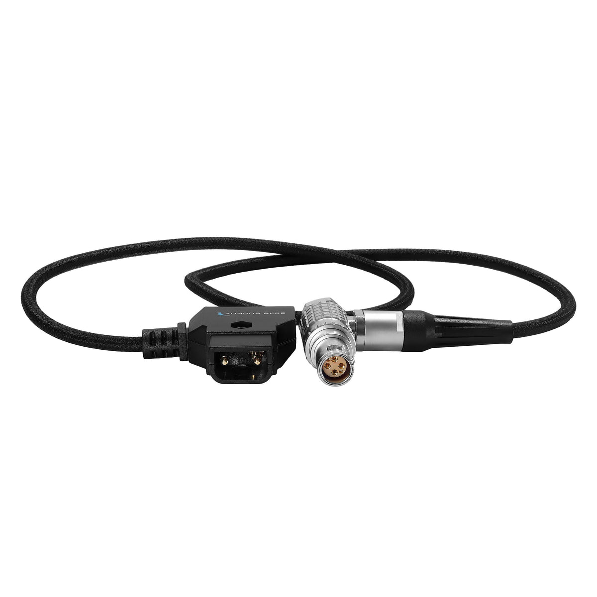 Kondor Blue 20" D-Tap to Right Angle RED V-RAPTOR & KOMODO-X Power Cable