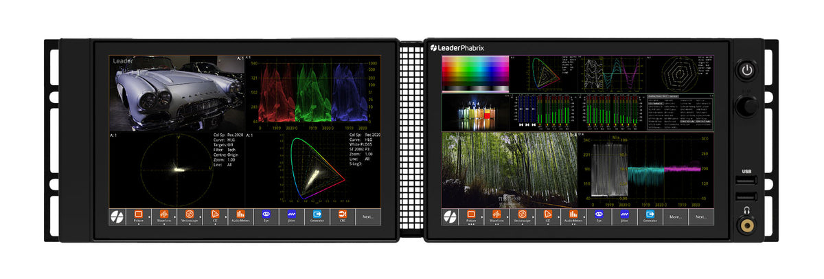 Phabrix LPX500I 3U Waveform Monitor, 4 IP Inputs, 10GbE x 2