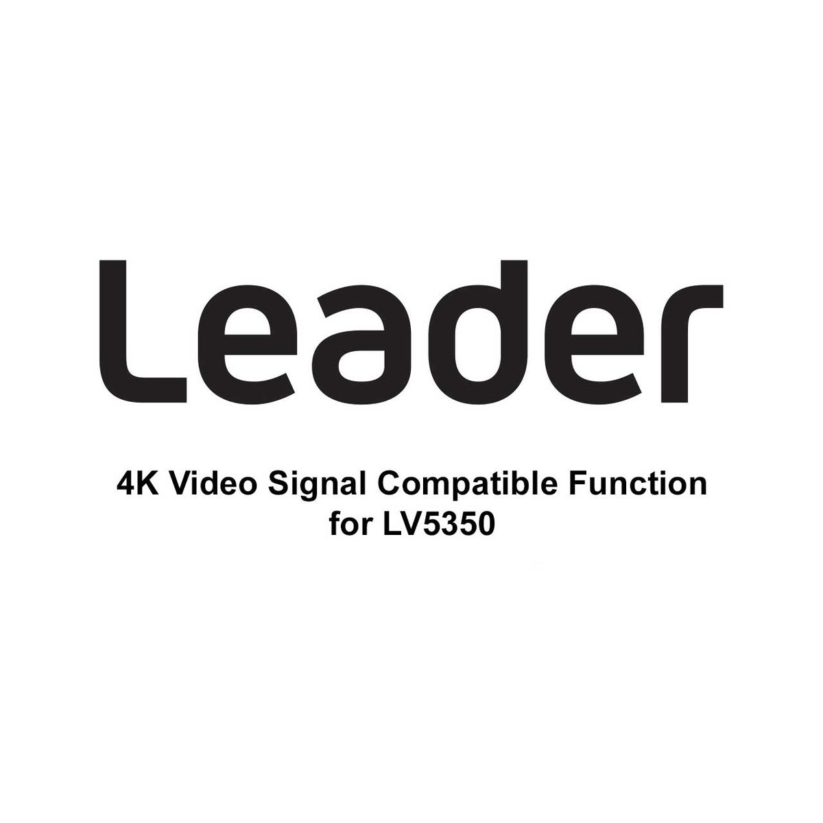 Leader LV5350-SER28 4K and 6G,12G-SDI