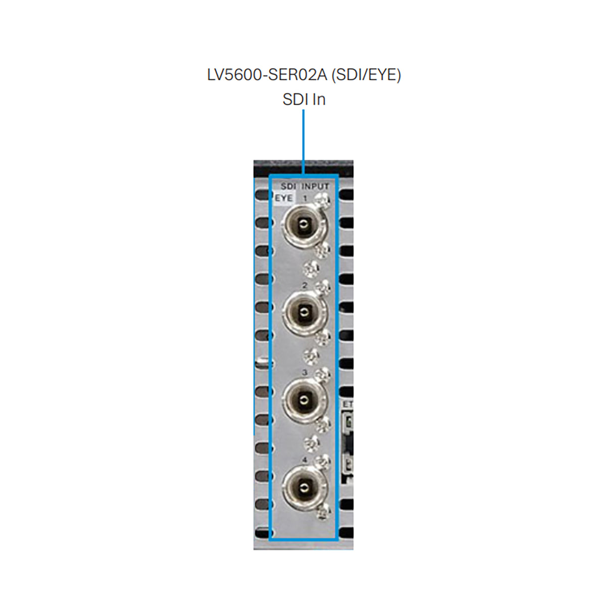 Leader LV5600-SER02A SDI INPUTS (4) plus Eye & Jitter Meas. for 5600W/7600W - Incl. CLOSED CAPTIONS and CIE DISPLAY (Cannot install with SER01)
