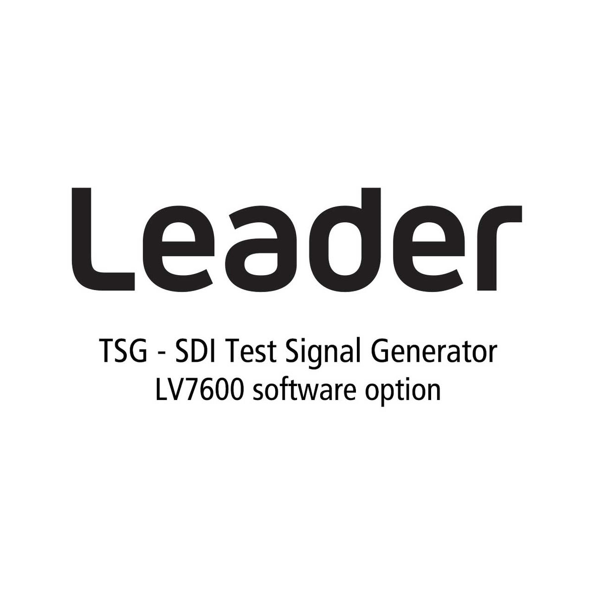 Leader LV7600-SER24 TSG - SDI Test Signal Generator
