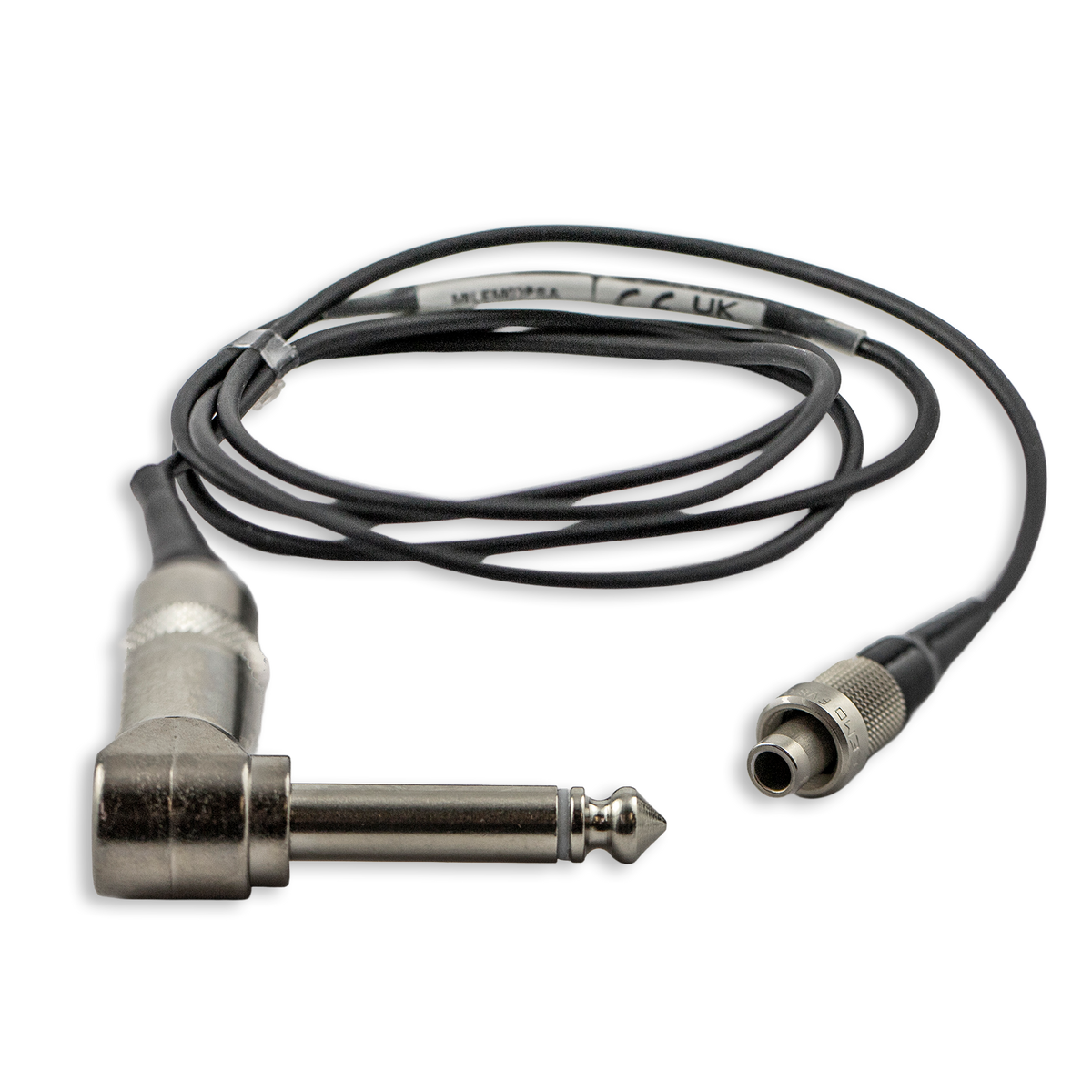 Lectrosonics MILEMO3PRA Musical instrument cable for DSSM transmitter, right-angle ¼-inch plug