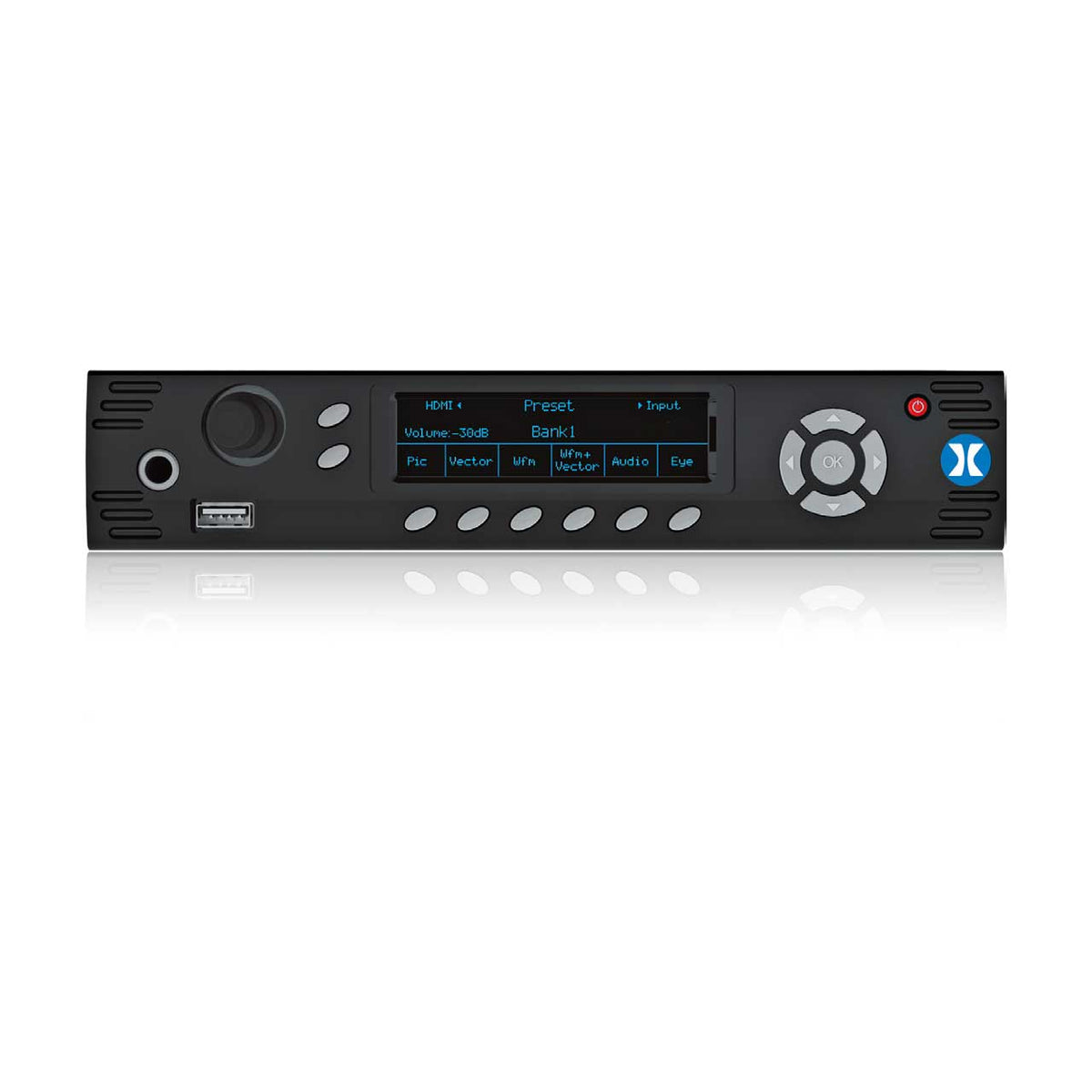 Phabrix PHRX500AG Rx500 1U ½ rack HD/SD rasterizer, 1x PHRXM-AG HW Module: 1x (SDI-in + copy), SFP cage, 1x Analyser, 1x Generator. 1 more module can be added