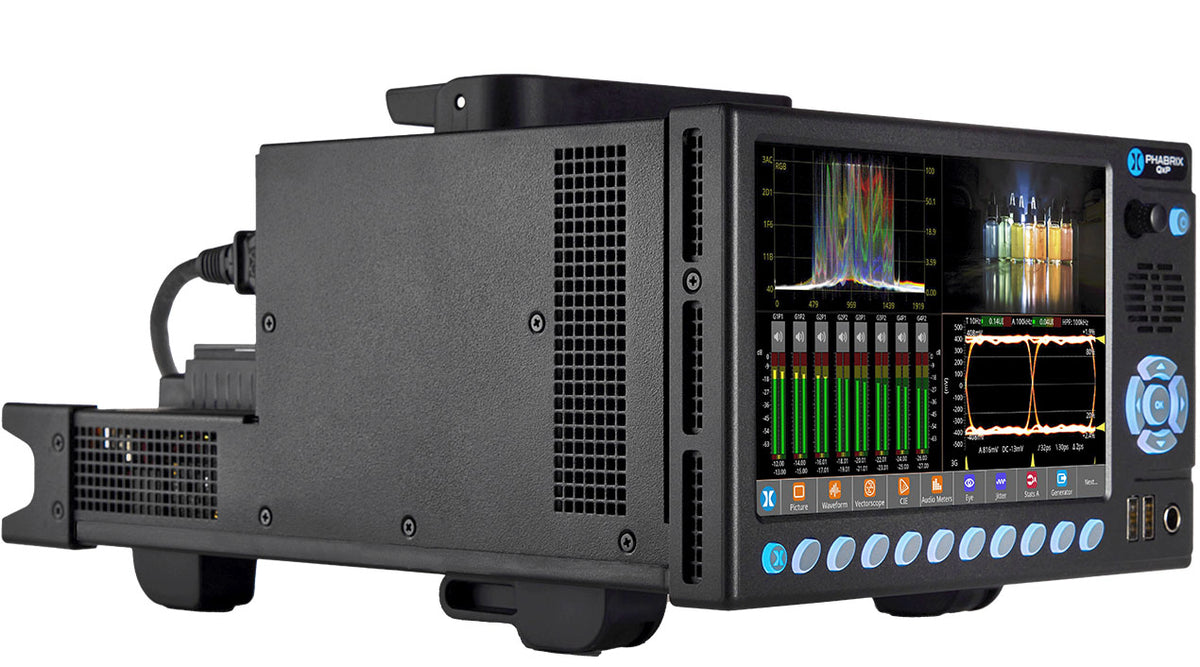 Phabrix PHQXP01-3G-V QxP 3U SD*/HD/2K 10GbE IP/SDI Waveform Monitor/Analyser, V-mount