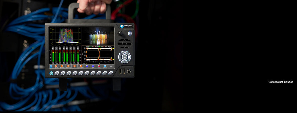 Phabrix PHQXP01E-3G-G QxP 3U SD*/HD/2K 10GbE IP/SDI Waveform Monitor/Analyser, Eye/Jitter, G-mount