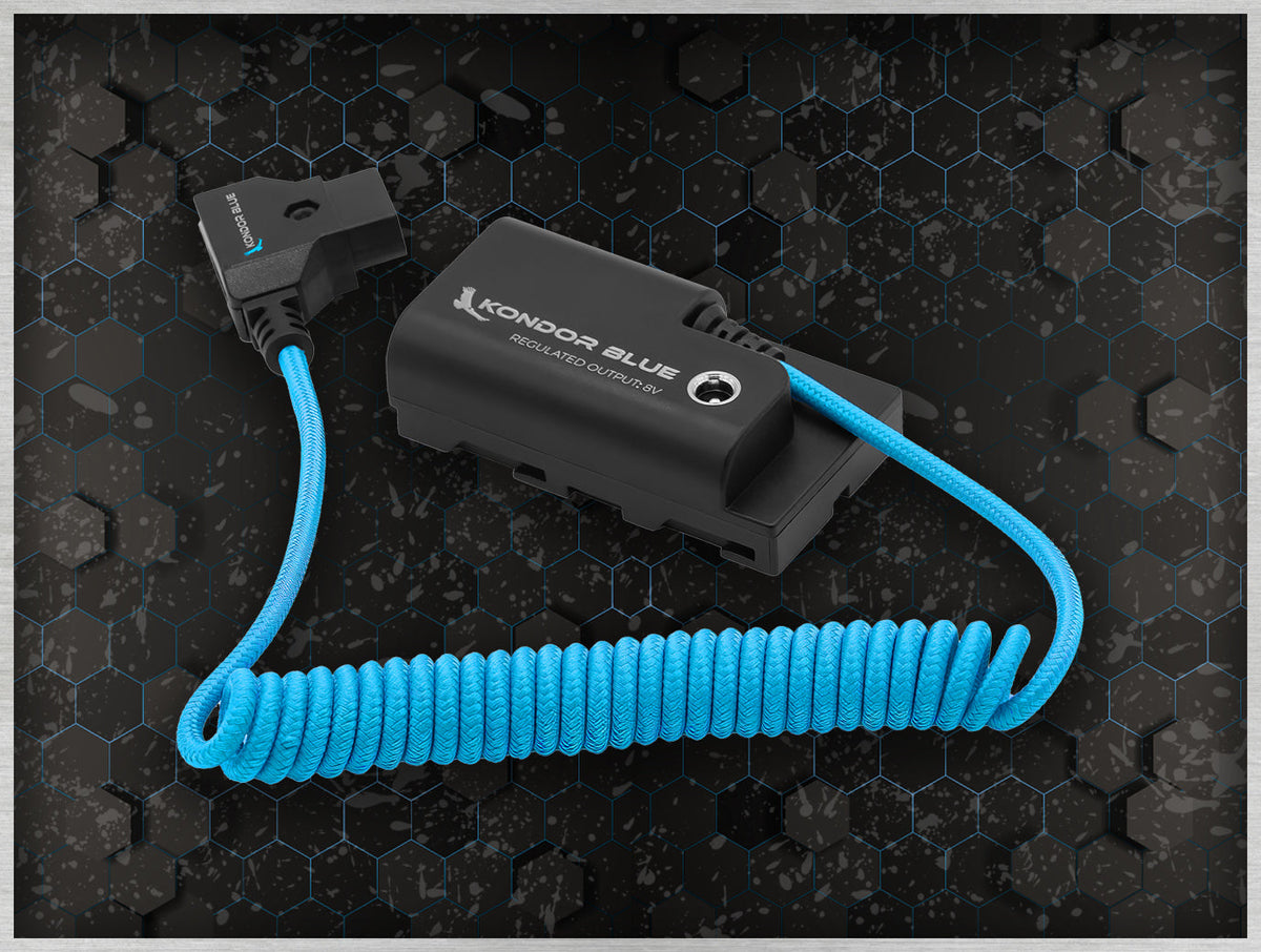 Kondor Blue D-Tap to Sony L-Series NPF Dummy Battery Cable